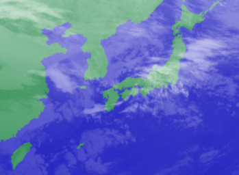 1月29日3時気象衛星雲画像