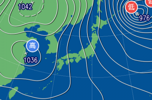 1月24日9時予想天気図