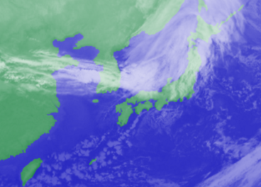 1月27日3時気象衛星雲写真