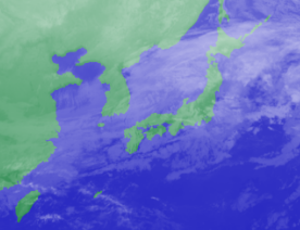 1月30日3時気象衛星雲画像