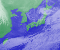 2月6日3時気象衛星雲画像