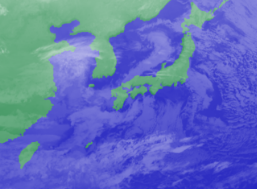 2月1日3時気象衛星雲画像